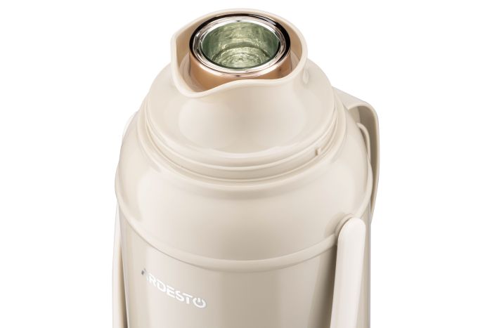 Термос Ardesto Gemini Gourmet, 2000мл, пластик, боросиликатное стекло, бежевый
