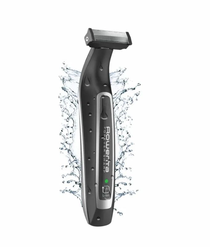 Тример Rowenta Forever Sharp, для бороди і вусів, мережа+акум., роторний мотор, насадок-3, сталь, чорний
