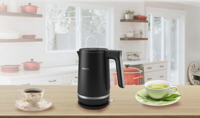 Электрочайник Philips Double Walled Kettle, 1.7л, Strix, с двойными стенками, STRIX, черный