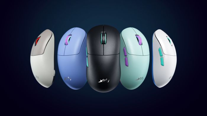 Миша Xtrfy M8, WL/USB-A, RGB, Frosty Purple