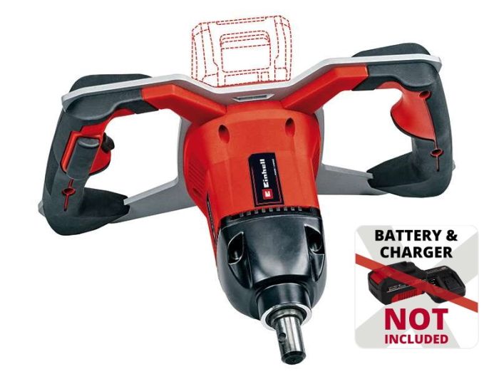 Землебур Einhell GP-EA 18/150 Li BL - Solo аккумуляторный, 18В PXC, 125об/мин, бур 80/15см, 5.7кг, без АКБ и ЗУ