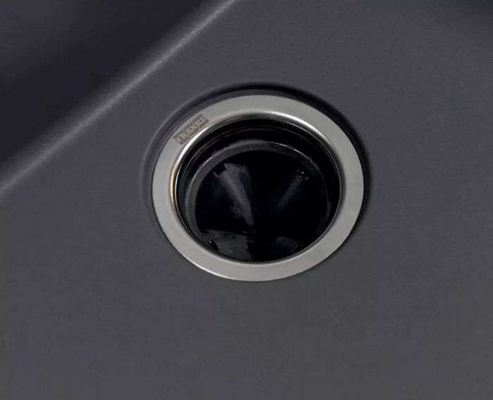 Комплект - мойка MRG 110-52, фрагранит, серый камень, 125.0701.777 и измельчитель пищевых отходов SLIM 50, 134.0715.098, вкл. Сифон