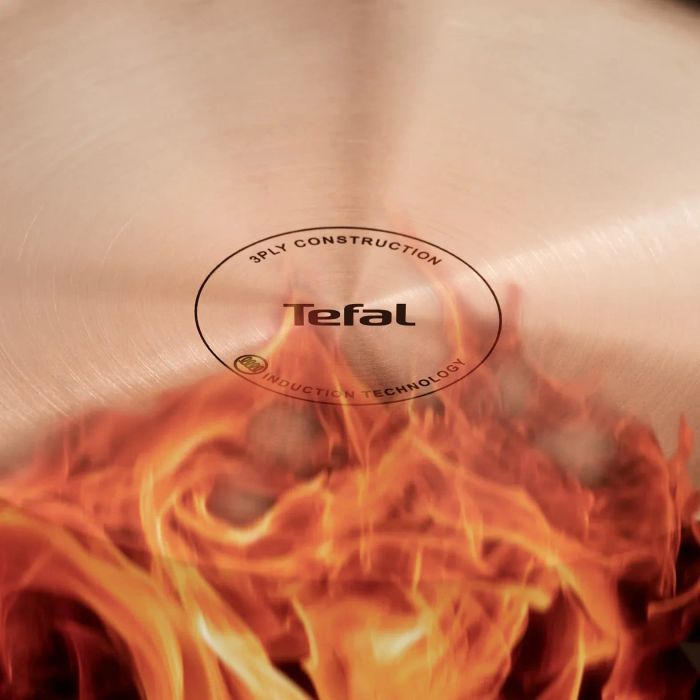 Сковорода Tefal Emotion+ Power, 24см, нержавіюча сталь, серцевина-алюміній, хромована сталь, бакеліт