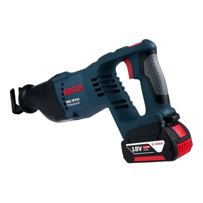 Пила сабельная аккумуляторная Bosch GKS 18 V-LI, 18В 1х4Ач, пропил 250мм, ход 24мм