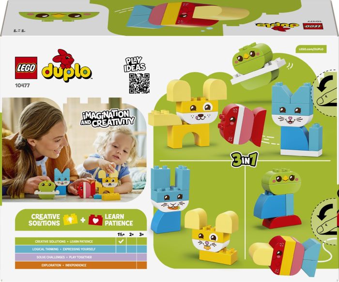 Конструктор LEGO DUPLO My First Чудесные творческие домашние любимцы 3 в 1