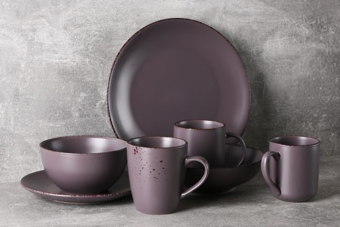 Тарелка обеденная Ardesto Lucca Grey brown, 26см, керамика, коричневый