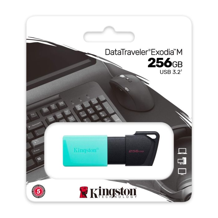 Накопитель Kingston  256GB USB 3.2 Type-A Gen1 DT Exodia M