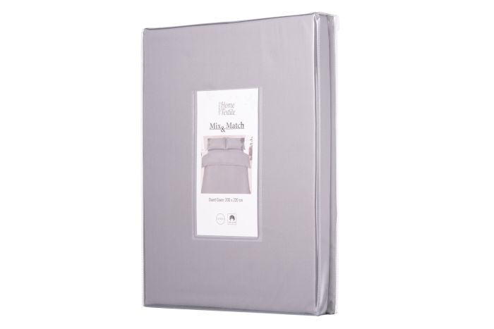Підковдра Ardesto Mix&Match, 160х220см, 100% бавовна, сатин, сірий