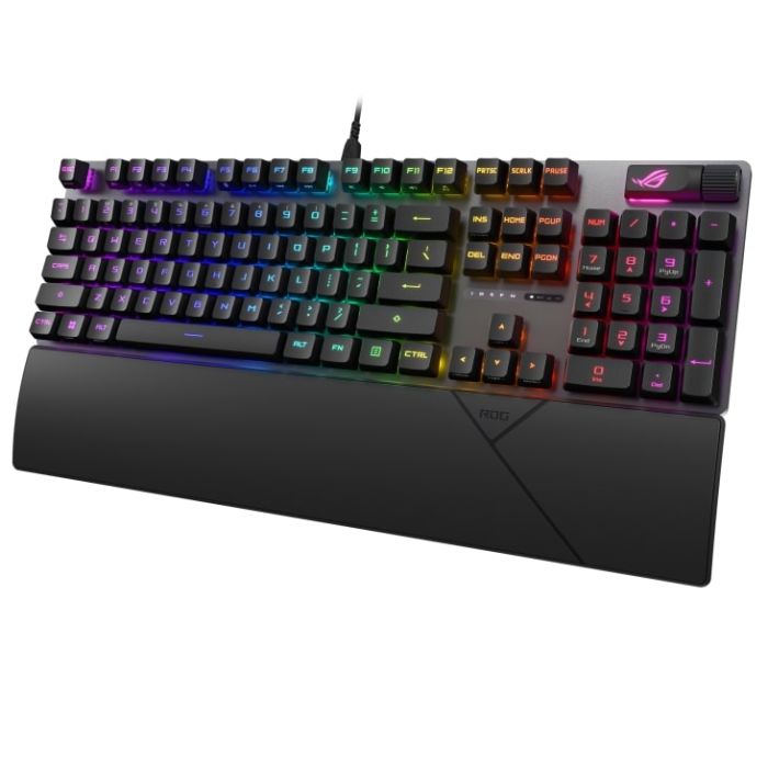 Клавиатура механическая ASUS ROG Strix Scope II, 105key, RX Red, USB-A, EN/RU/UK, RGB, чёрный