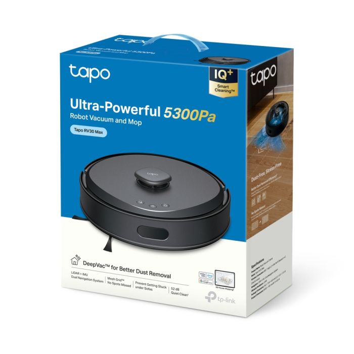 Робот-пылесос TP-LINK TAPO RV 30 MAX LIDAR с поддержкой влажной уборки