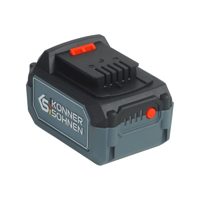 Набор из двух аккумуляторных инструментов Konner&Sohnen KS IDAGB 20V SET 1 20В дрель ударная, шлифмашина угловая, быстрый ЗП 2.4А акб 1х2А·час+1х4А·час кейс 3кг