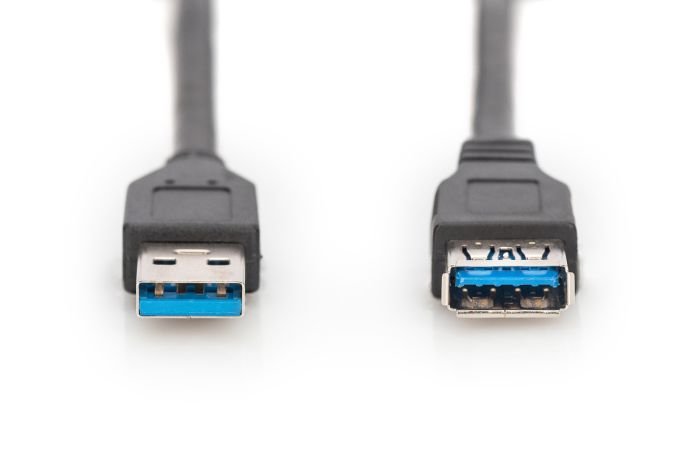 Кабель ASSMANN USB 3.0 (AM/AF) 3.0м, черный