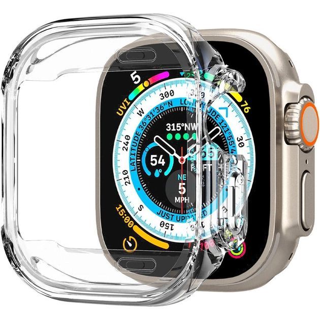 Чохол-накладка Spigen для Apple Watch Ultra (49mm), Ultra Hybrid, Crystal Clear