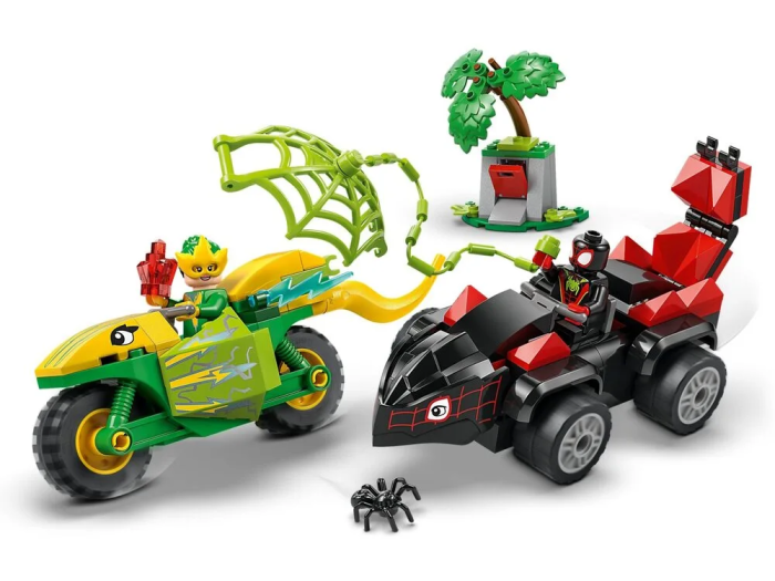 Конструктор LEGO Spidey Перегоны на электромобилях с динозаврами
