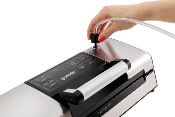 Вакуумный упаковщик GORENJE, электронное управление, 120 Вт., ф-ция запаивания и вакуумиров