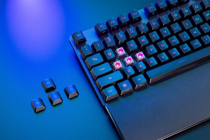 Клавиатура механическая ASUS ROG Strix Scope II, 105key, RX Red, USB-A, EN/RU/UK, RGB, чёрный