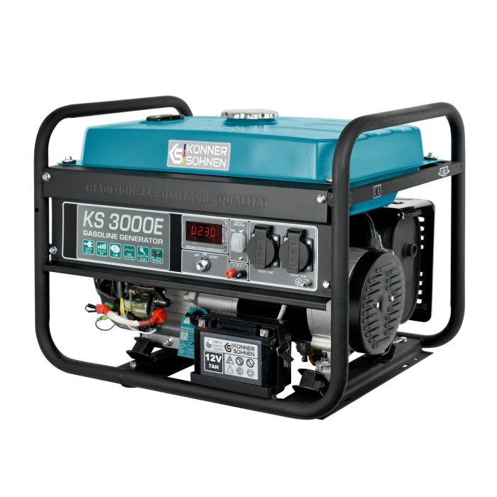 Генератор бензиновый Konner&Sohnen KS 3000E, 230В, 3.0кВт, электростартер, 46.1кг