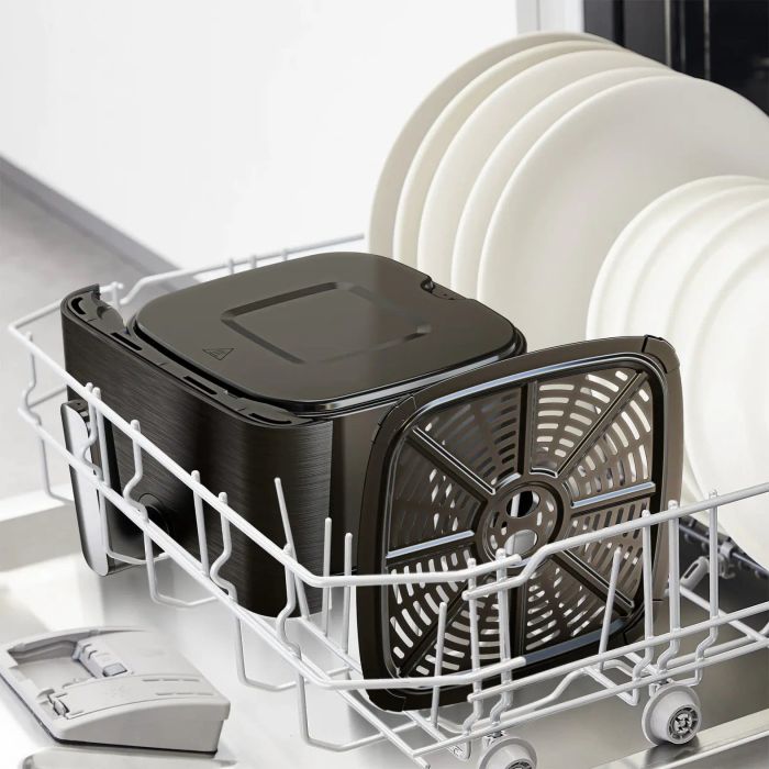 Мультипіч Tefal Easy Fry Mega Compact, 1700Вт, чаша-7.5л, сенсорне керув., 8 програм, пластик, чорний