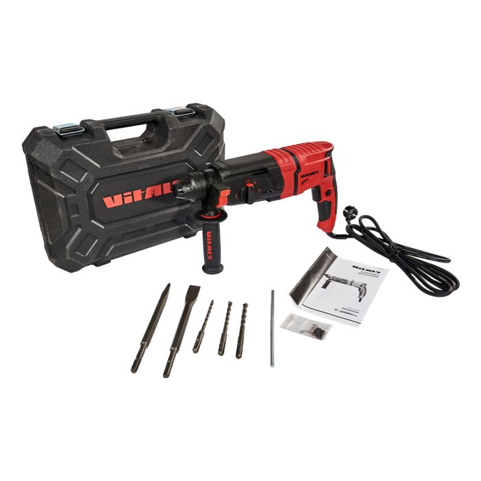 Перфоратор Vitals Master Ra 2680BNavs SDS-plus 800Вт 3Дж кейс 3.3кг