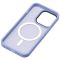 Чехол 2Е Basic для iPhone 15 Ultra, Soft Touch MagSafe Cover, синий светлый