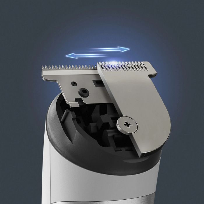 Триммер Rowenta Trim&Style для бороды, усов и головы, сеть+акум., насадок-7, сталь, белый