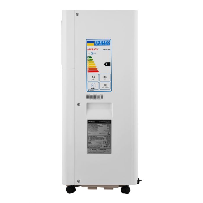 Кондиціонер мобільний ARDESTO CoolFlex 25м2 on/off 9000BTU 2.5кВт A/- R290 білий