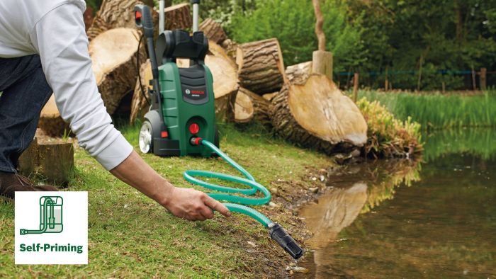 Минимойка высокого давления Bosch UniversalAquatak 135, 1900Вт, 135бар, 410л/час, насадка 3в1, 7.9кг