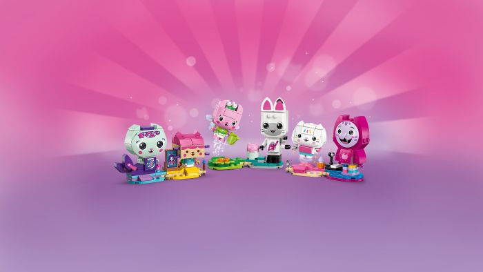 Конструктор LEGO Gabby's Dollhouse Друзі-коти Ґаббі з кубиків