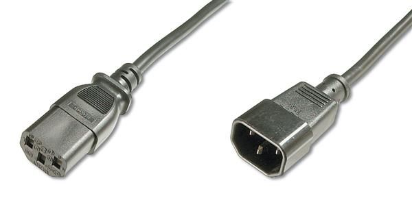 Кабель живлення DIGITUS C13 > C14, 1.8м, чорний