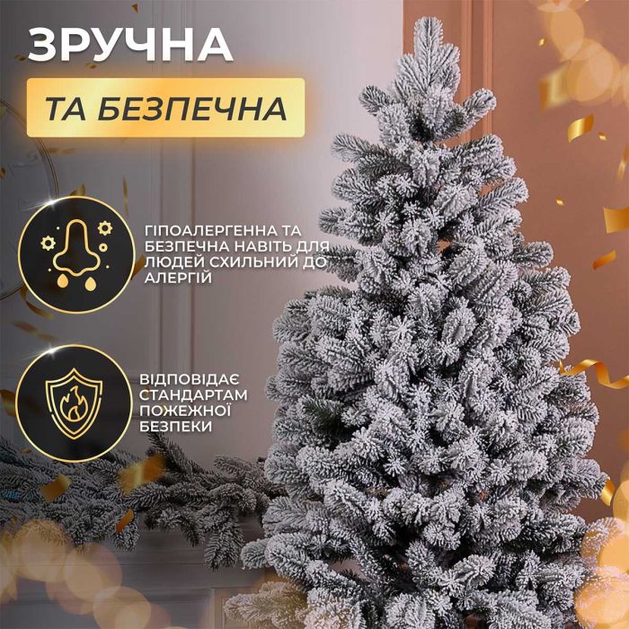 Ялинка штучна 1.8 м Говерла засніжена TD-GOVSN18