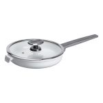 Алюмінієва сковорода з керамічним покриттям антипригарним 1.8 л Ø 24 см біла MGC HP-4-457W