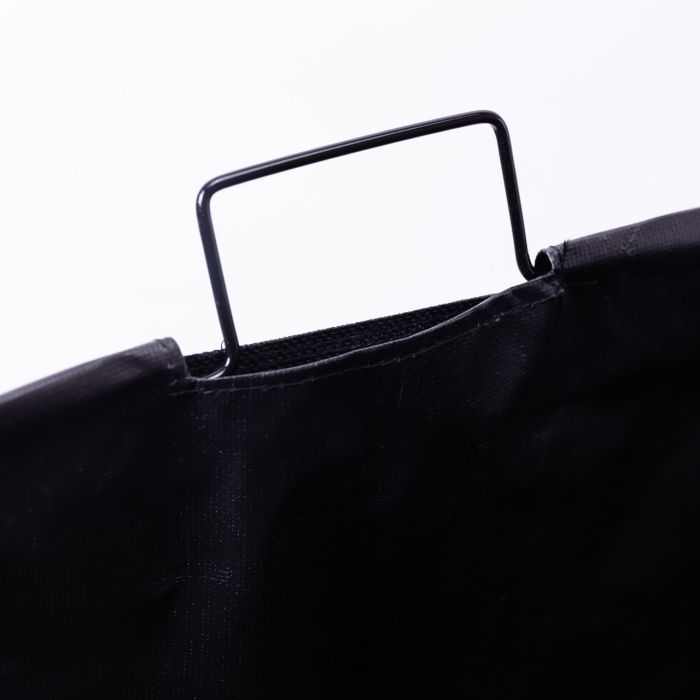 Кошик для білизни на підставці 36×32×52 (см) м'який Чорний HP-41-11B