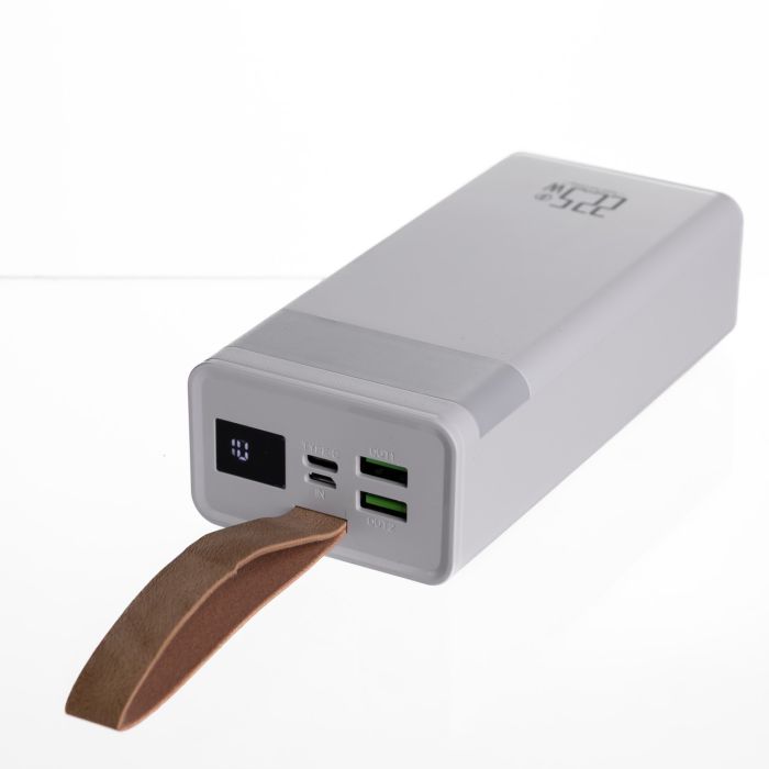 Повербанк 30000 mAh зі швидким заряджанням і ліхтариком 22.5 Вт powerbank заряджання для телефона ґаджетів Білий HP-N50