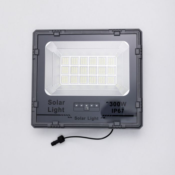 Вуличний LED ліхтар на сонячних батареях 31.6x27.8x7.5 см прожектор світлодіодний вуличний 270 LED 300 Вт із сонячною панеллю HP-5-62