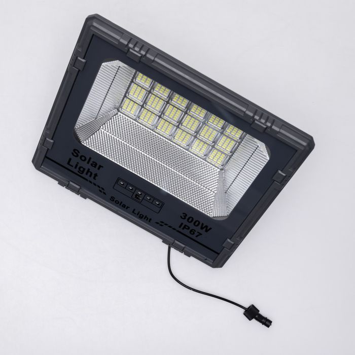 Вуличний LED ліхтар на сонячних батареях 31.6x27.8x7.5 см прожектор світлодіодний вуличний 270 LED 300 Вт із сонячною панеллю HP-5-62