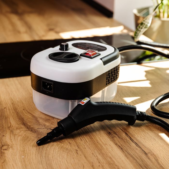 Пароочисник ручний Steam Cleaner 2500 Вт із набором та баком 1.2л HP-SC-002-white