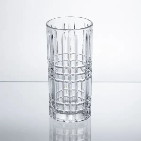 Набір склянок Geometric Glass 6 штук по 300 мл з рельєфним візерунком HP-17-3
