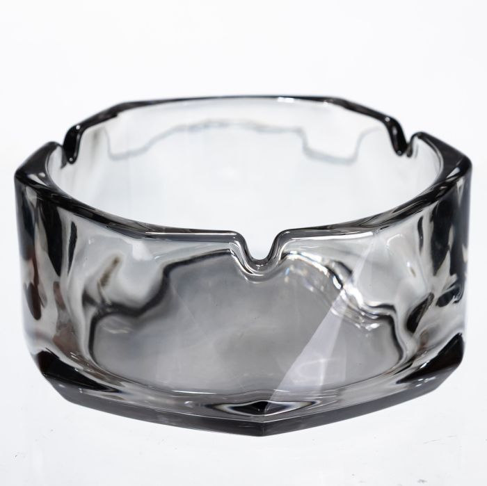 Попільничка скляна Diamond Faceted 12 см, сірий Yiwu HP-34-79