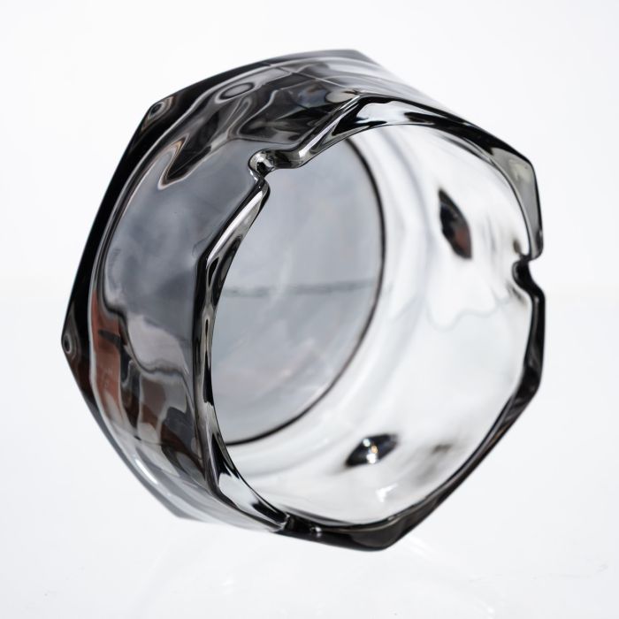 Попільничка скляна Diamond Faceted 12 см, сірий Yiwu HP-34-79