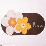 Килимок діатомітовий універсальний Love 75*45 см, шоколад Yiwu HP-42-186