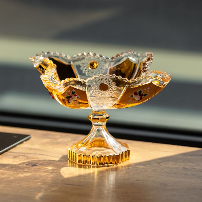Цукерниця скляна Crystal 12 см Yiwu HP-34-139