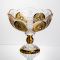 Ваза для фруктів скляна Gold Glass 22 см Yiwu HP-34-140