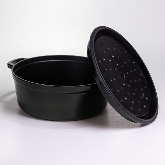 Кокотниця чавунна емальована 7,5 л, малахіт Yiwu HP-FLG-14 green