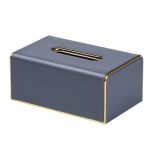 Серветка на стіл з еко-шкіри 21 х 13.5 х 9.5 см Сірий HP9801G
