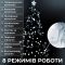 Гірлянда нитка світлодіодна GarlandoPro 50 LED 6м 8 режимов гірлянда новорічна Білий W100LEDW