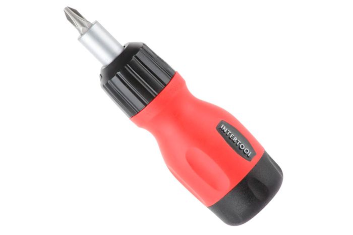 Викрутка Intertool реверсивна 6 од. (VT-1009)