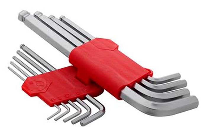 Набор шестигранных ключей Intertool 9 шт. с шаром удлиненные (HT-0603)