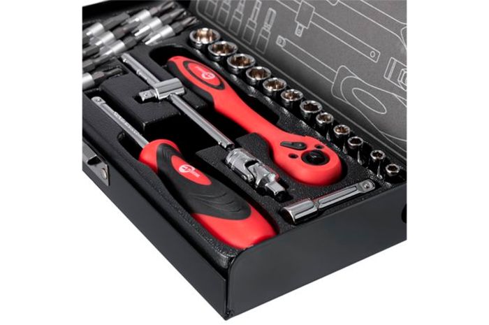Набір інструменту Intertool 1/4" 28 од. (ET-6028)