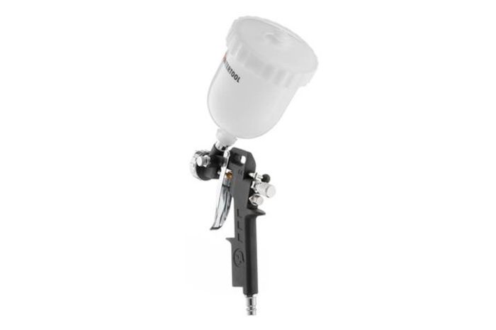 Пневмопістолет лакофарбовий HP Intertool верхній бак 600 мл x 1.5 мм PT-0210 (PT-0210)