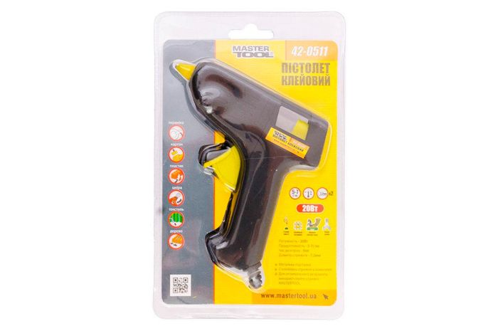 Пістолет клейовий Mastertool 7.2 мм x 20 Вт (42-0511)